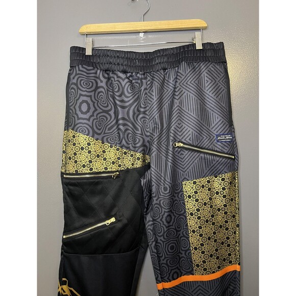 Nomadic Movement Other - Nomadic Movement Sweatpants Mens Large Gray Geometric Fleece Jogger Festival